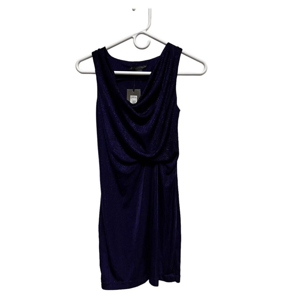 NWT A/X Armani Exchange Dress Purple Blue Women Size  XS‎ Sleeveless Xsmall BFC